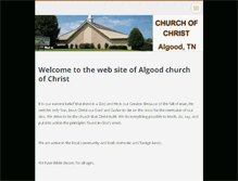 Tablet Screenshot of algoodchurchofchrist.com